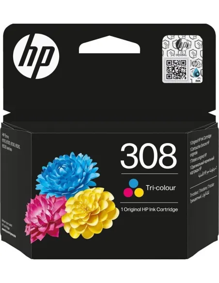HP 308 Tri-color Cartucho Original ( cian, magenta y amarillo)