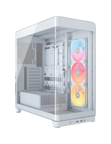 Corsair 4500X LX-R RGB Blanca Tempered Glass Midi Tower 3 Ventiladores LX120R USB-C Vidrio templado