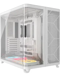 Corsair AIR 5400 RGB LX-R iCUE Link Blanca Link Con Triple Cámara de Vidrio Templado-CAJA64320