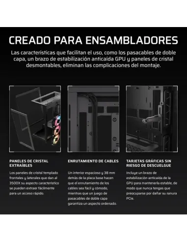 Torre Corsair 3500X RS-R ARGB Negro