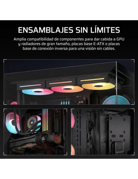 Torre Corsair 3500X LX-R RGB iCUE LINK Negro