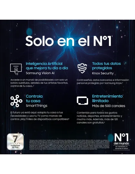 Televisor Samsung U8075F 50" 4K con Tizen y 3 HDMI