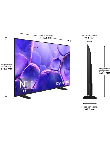 Televisor Samsung U8075F 50" 4K con Tizen y 3 HDMI