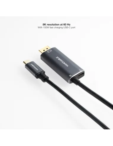 Nanocable 10.15.5012 USB?C a DP 1.4 8K + PD