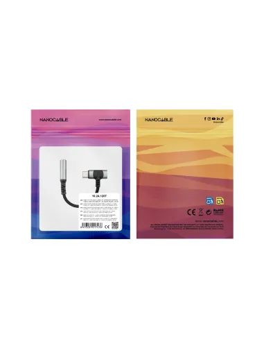 Cable Adaptador de Audio Nanocable 10.24.1207