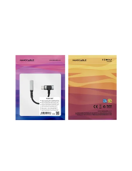 Cable Adaptador de Audio Nanocable 10.24.1207