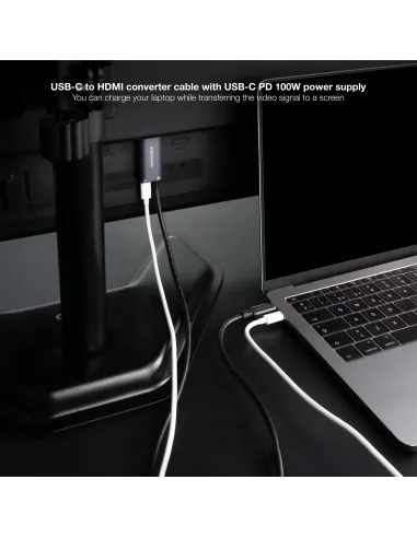 Nanocable 10.15.5182: USB-C a HDMI 2.1 con PD