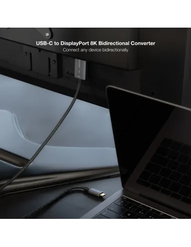 Nanocable 10.15.5022 USB-C a DisplayPort 8K 2M bidireccional