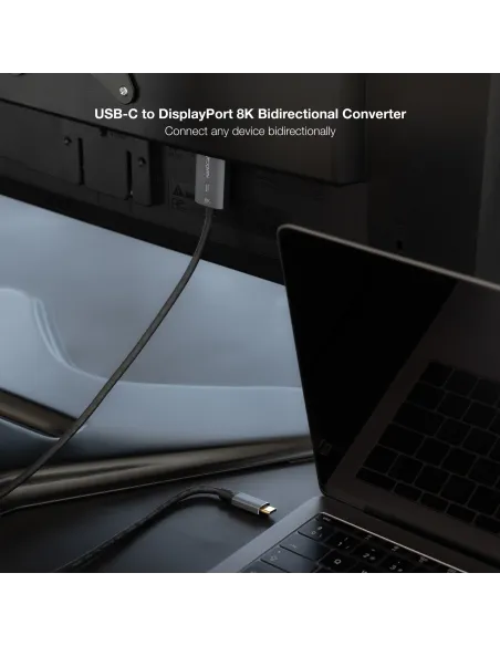 Nanocable 10.15.5022 USB-C a DisplayPort 8K 2M bidireccional