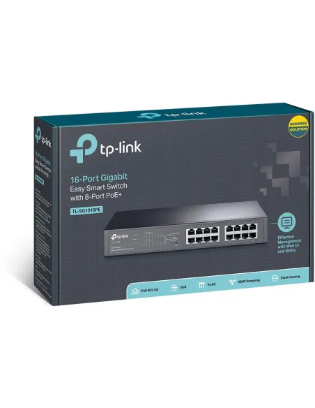 Switch Gestionado TP-Link TL-SG1016PE V2 de 16 puertos
