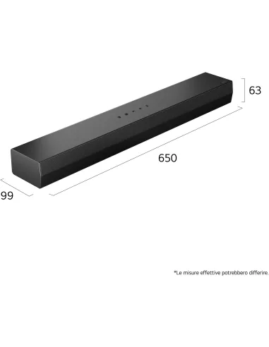 Barra de Sonido 2.0 LG S20A de 50 W con HDMI ARC