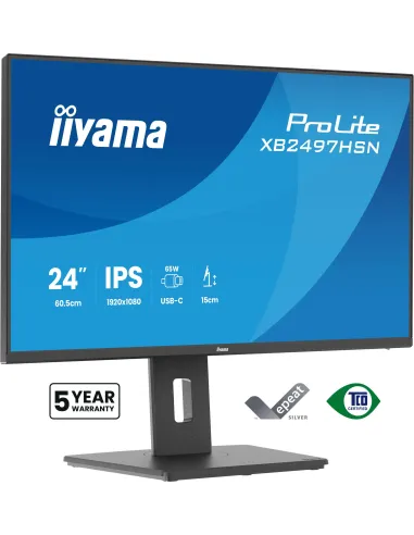 Monitor-dock USB-C Iiyama ProLite XB2497HSN-B1