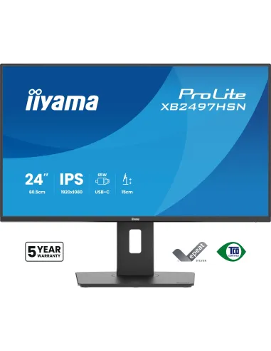 Iiyama ProLite XB2497HSN-B1 23,8" FullHD 100Hz IPS USB-C Altura Ajustable 1ms