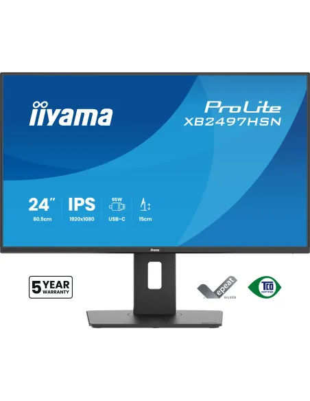 Iiyama ProLite XB2497HSN-B1 23,8" FullHD 100Hz IPS USB-C Altura Ajustable 1ms