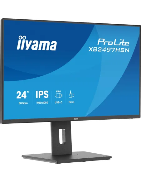 Monitor-dock USB-C Iiyama ProLite XB2497HSN-B1