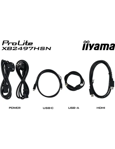 Monitor-dock USB-C Iiyama ProLite XB2497HSN-B1