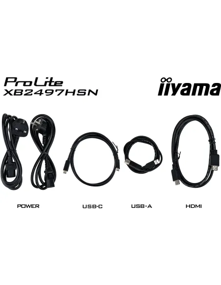 Monitor-dock USB-C Iiyama ProLite XB2497HSN-B1
