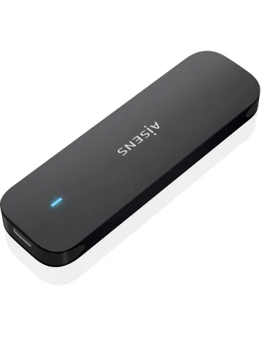 AISENS ASM2-024B Aluminio Negro USB 3.2 Gen2 Plug and Play