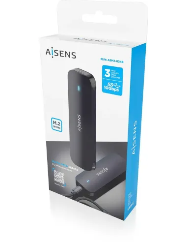 Caja externa NVMe AISENS ASM2-024B USB-C 10 Gbps