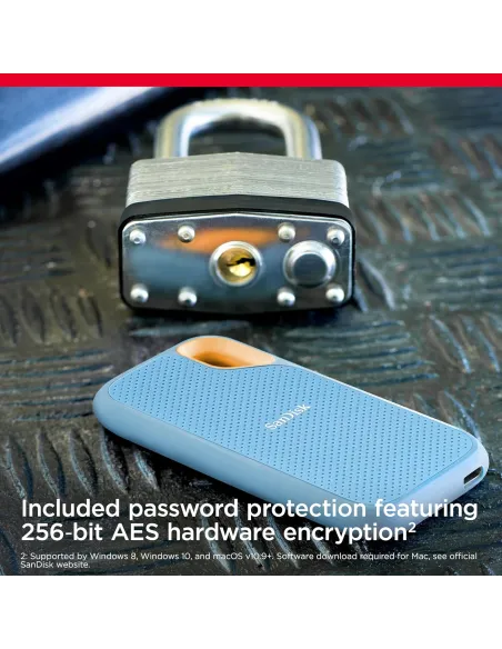 Disco Duro SSD Externo SanDisk Extreme Portable 4 TB e IP65