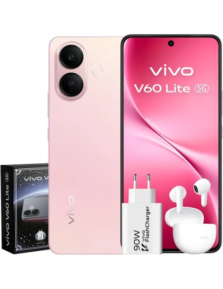 Smartphone Vivo V60 Lite 5G 8GB/256GB Rosa AMOLED 120 Hz