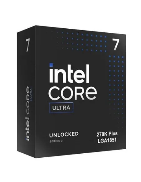 Intel Core Ultra 7 270K Plus 24 Núcleos 3.7 GHz Frecuencia Base 5.5 GHz Frecuencia Turbo Gráficos Integrados