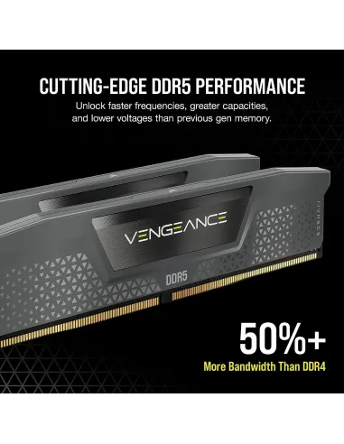 Corsair Vengeance DDR5 6000MHz 32GB (2x16GB) CL36 Memoria Dual AMD EXPO e Intel XMP Gris