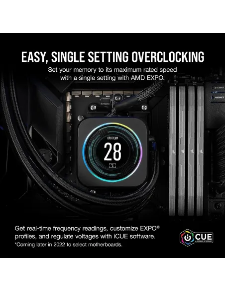 Corsair Vengeance DDR5 6000MHz 32GB (2x16GB) CL36 Memoria Dual AMD EXPO e Intel XMP Gris