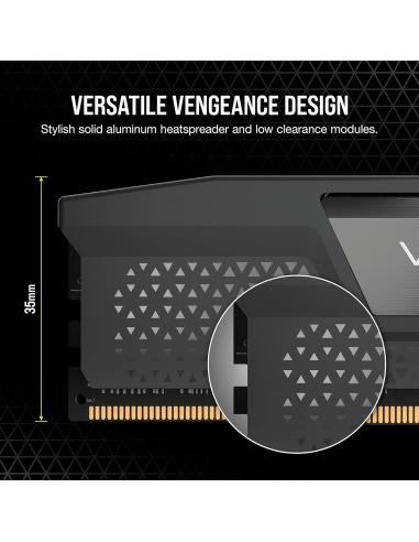 Corsair Vengeance DDR5 6000MHz 32GB (2x16GB) CL36 Memoria Dual AMD EXPO e Intel XMP Gris