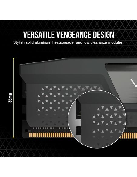Corsair Vengeance DDR5 6000MHz 32GB (2x16GB) CL36 Memoria Dual AMD EXPO e Intel XMP Gris