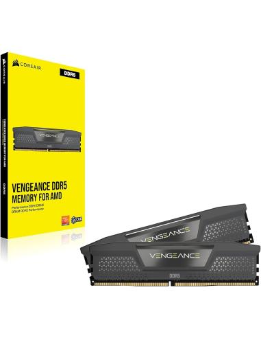 Corsair Vengeance DDR5 6000MHz 32GB (2x16GB) CL36 Memoria Dual AMD EXPO e Intel XMP Gris