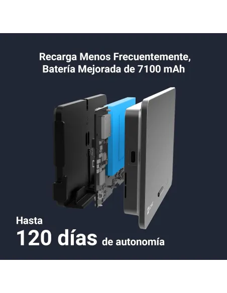 Mirilla digital EZVIZ EP4 Golden 4K con pantalla Táctil