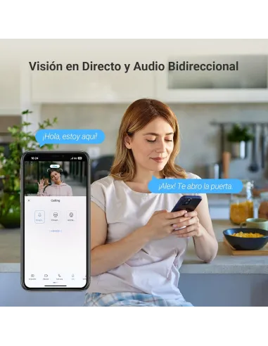 Mirilla digital EZVIZ EP4 Golden 4K con pantalla Táctil