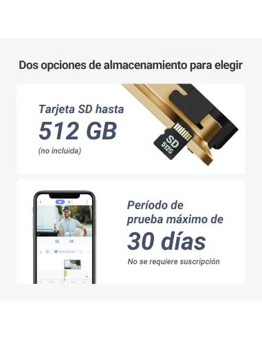 Mirilla digital EZVIZ EP4 Golden 4K con pantalla Táctil