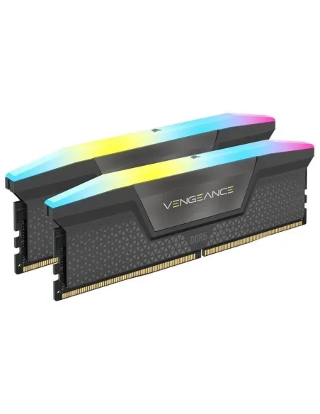 Corsair Vengeance RGB DDR5 6000MHz 32GB (2x16GB) CL30 Memoria Dual AMD EXPO e Intel XMP Gris