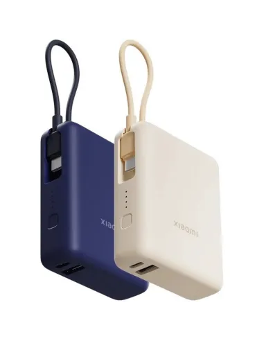 Xiaomi 33W Power Bank 10000mAh azul con cable integrado
