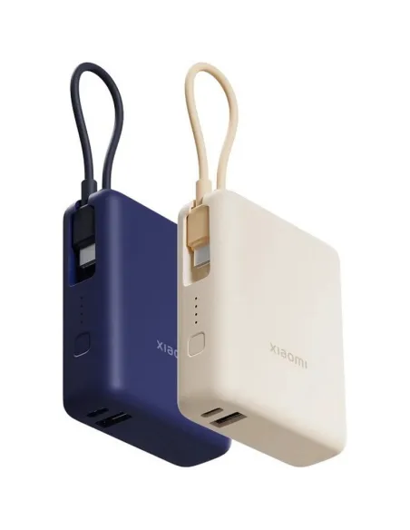 Xiaomi 33W Power Bank 10000mAh azul con cable integrado