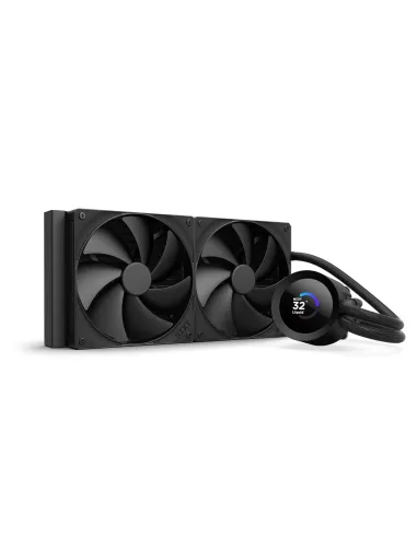 NZXT Kraken Plus 280mm Refrigeración Líquida 2 Ventiladores Display TFT PWM Negro