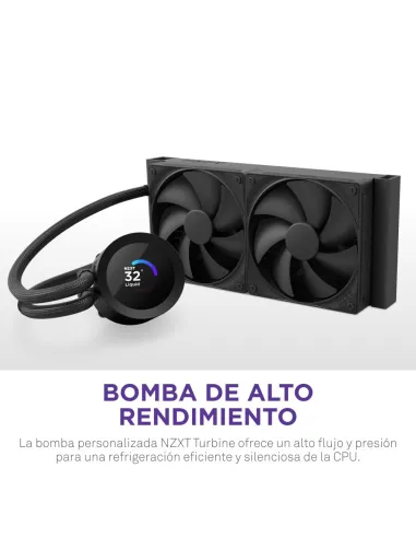 NZXT Kraken Plus 280mm Negro: AIO con pantalla TFT