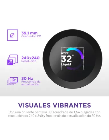 NZXT Kraken Plus 280mm Negro: AIO con pantalla TFT