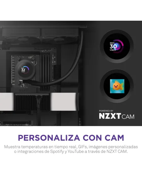 NZXT Kraken Plus 280mm Negro: AIO con pantalla TFT
