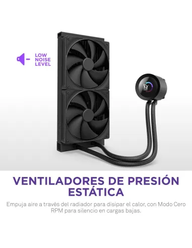 NZXT Kraken Plus 280mm Negro: AIO con pantalla TFT