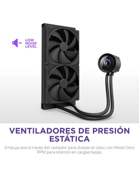 NZXT Kraken Plus 280mm Negro: AIO con pantalla TFT