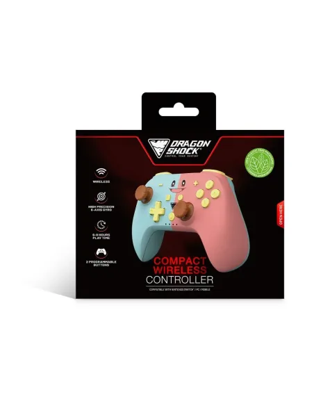 DragonShock PopTop Azul y Rosa Gamepad Inalámbrico Bluetooth para Nintendo Switch