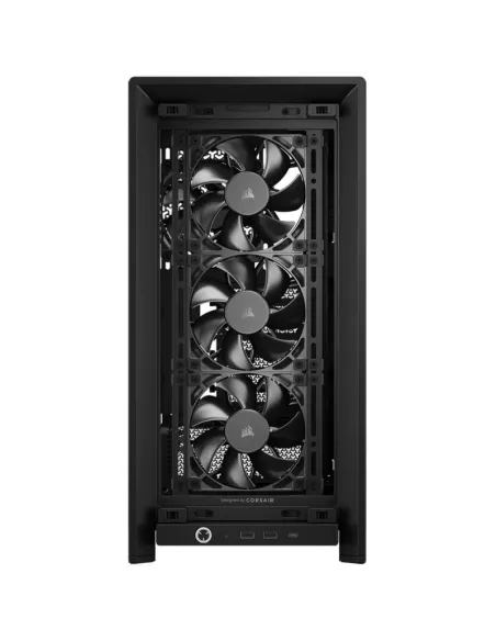Torre ATX Corsair FRAME 4000X RS negra con 4 ventiladores RS120