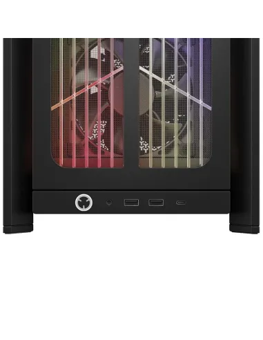 Torre ATX Corsair FRAME 4000X RS negra con 4 ventiladores RS120