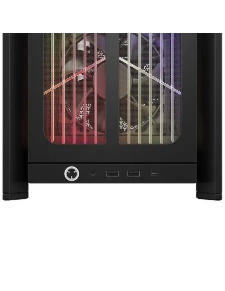 Torre ATX Corsair FRAME 4000X RS negra con 4 ventiladores RS120