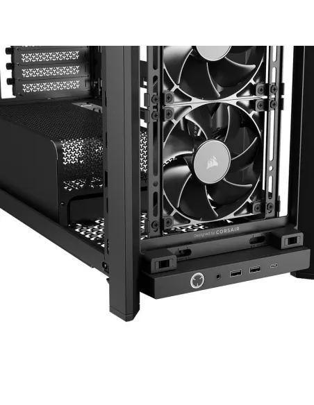 Torre ATX Corsair FRAME 4000X RS negra con 4 ventiladores RS120