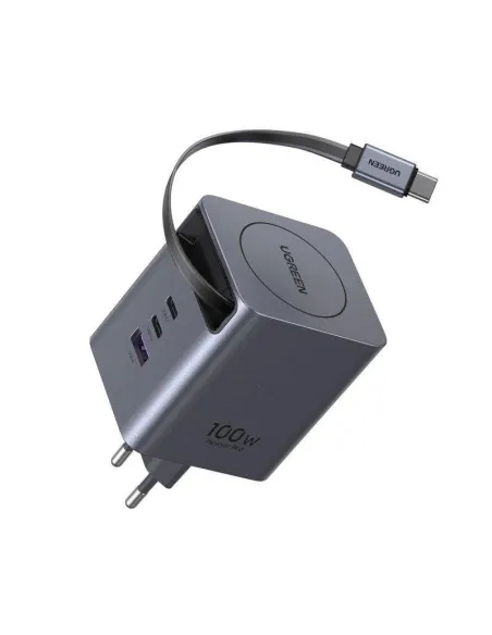 Cargador de Portátil GaN Ugreen Nexode Pro 100W  retráctil