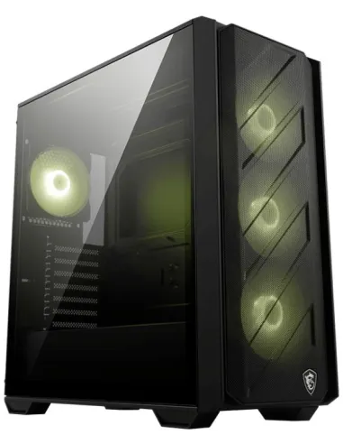 MSI MAG FORGE 330R AIRFLOW Midi Tower Cristal Templado Negro